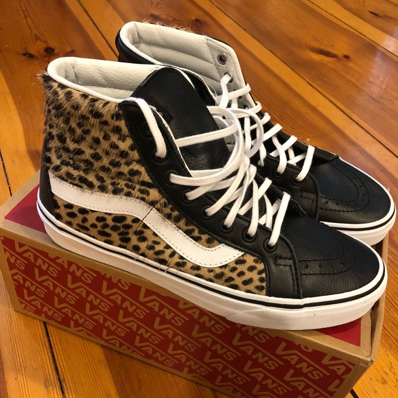vans sk8 hi reissue leopard